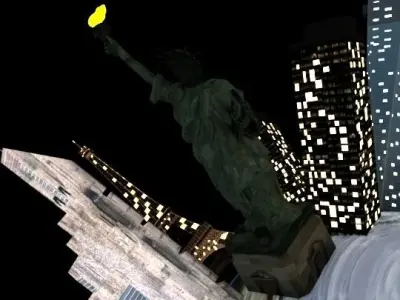 FANTASY EARTH MODEL WITH SKYSCAPERS 3D model