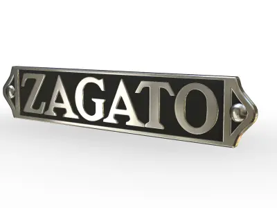 Zagato logo 3D model