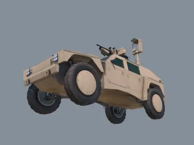 RST-V Shadow Hybrid Tactical Vehicle Low-poly 3D model