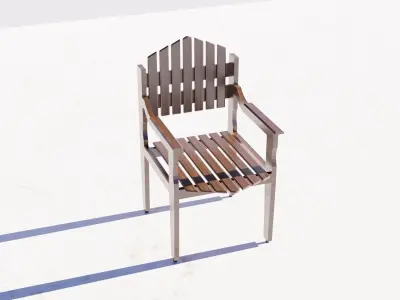 Living Room Chair 001 3D model