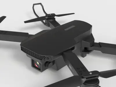 YOLOKE DRONE WITH CAMERA Low-poly 3D model
