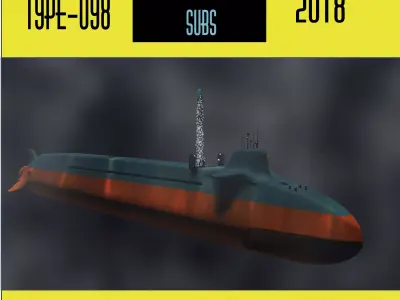 Type 098 Unnamed LowPoly 3D model