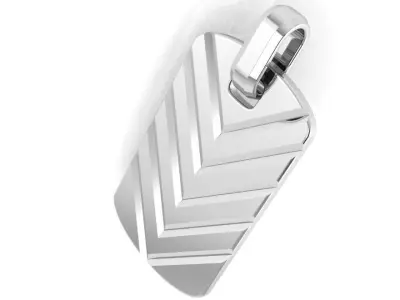 Military Style Pave Pendant 1088 3D print model