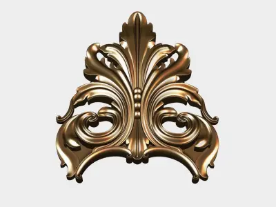 Carved decor for cnc 62 Free 3D model