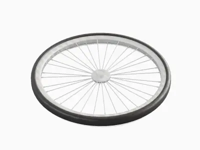 Bicycle Tire 03 Low-poly 3D model
