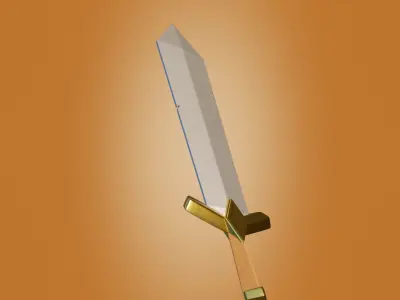 clash of clans sword Free low-poly 3D model