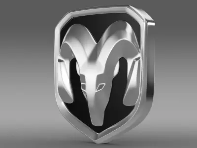 Dodge RAM logo 3D model