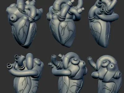 Robot Heart  3D print model