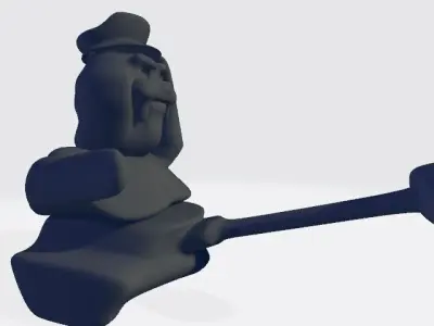 War Walrus Free low-poly 3D model