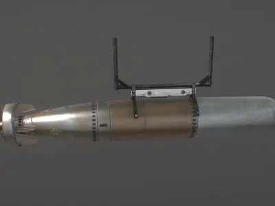 US Torpedo MARK13-2 Low-poly 3D model