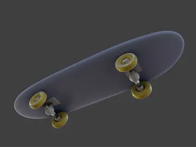 Surf Skateboard Low-poly 3D model