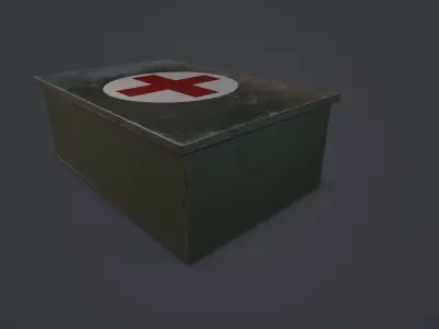 First aid kit Free low-poly 3D model