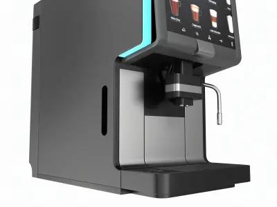 Commercial automatic coffee machine 3D model