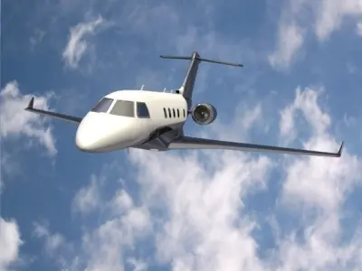 Embraer Legacy 450 business jet 3D model