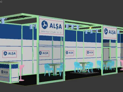 Exhibition Stand - ST0069 3D model