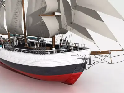 FRAM Historical Ship 3D model