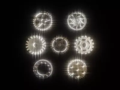 Gears group of Free 3D model