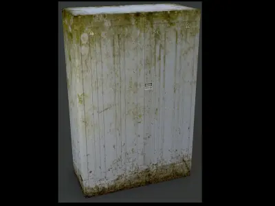 Fiberglass Electric Box Free low-poly 3D model