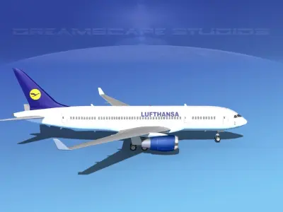 Boeing 787-8 Lufthansa 3D model
