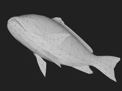 Snapper Low-poly 3D model