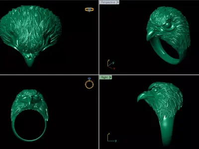 Eagle ring Eaglering 3D model