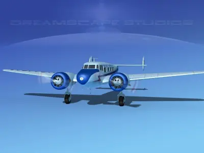 Lockheed L10 Electra Nortwest 3D model