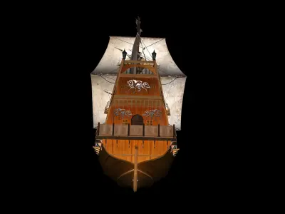 Sailing Ship Low-poly 3D model