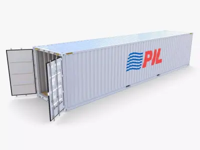 40ft Shipping Container PIL 3D model