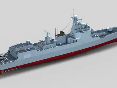 Chinese Navy Type 052D Destroyer 3D model