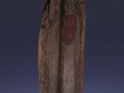 Genoese Pavise Free low-poly 3D model