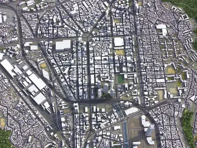 Busan Low-poly 3D model