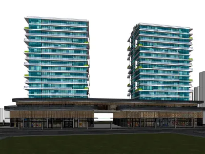 Commercial 3D Sketchup and Lumion 12 Model 3D model