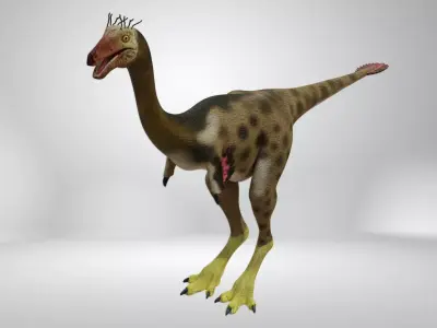 Mononykus dinosaur Low-poly 3D model