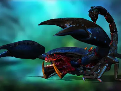 Giant scorpion Low-poly 3D model