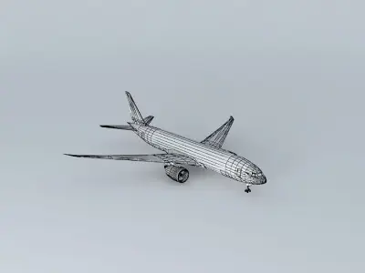 Template Boeing 777F Free 3D model