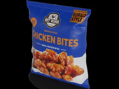 Meat snacks and cabanossi Buffalo Chicken Bites 3D model