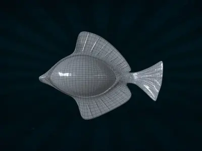 FISH-008 Eye Fish Low-poly 3D model