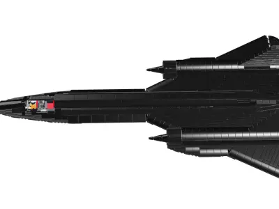 MocBricks3D - Lockheed SR-71 Blackbird 3D print model
