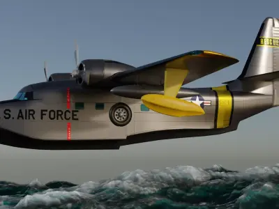 Grumman Albatross HU 16A US Air Force 3D model
