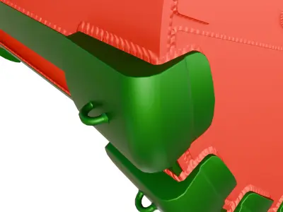 ESCO SXDP Construction Buckets for Hydraulic Excavators Low-poly 3D model