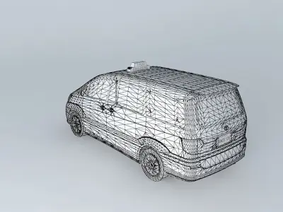 Toyota Alphard RHD Taxicab Free 3D model