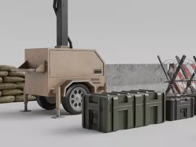 Game Ready Asset Bundle Low-poly 3D model