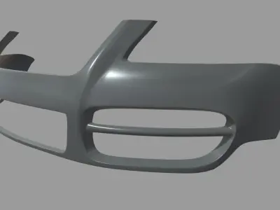 Front Bumper Volkswagen Touareg Low-poly 3D model