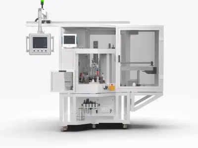 Full Automatic Motor Rotor Magnetization and Synthesis Machine 3D model