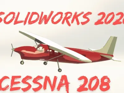 Cessna Caravan 208 Free 3D model