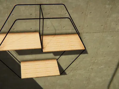 modern wall shelf Free 3D model
