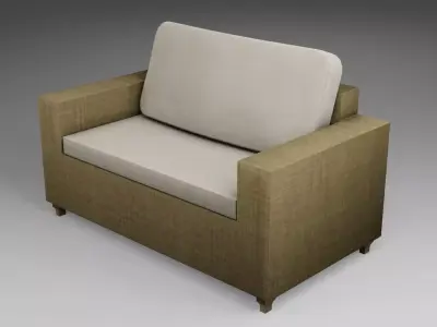 Garden Seat Low-poly 3D model purchase