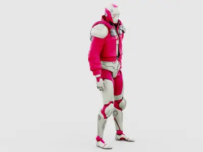 CYBORGTOPIA B-7  Rigged for Unreal Engine - Unity - MIXAMO 3D model