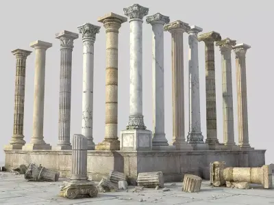 Ancient Columns 3D model