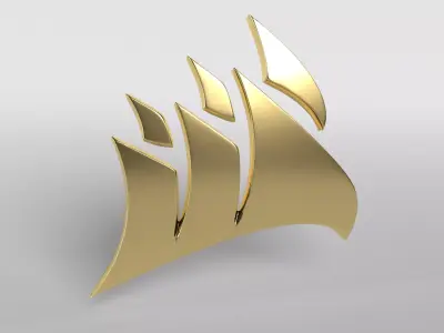 Corsair Logo v1 003 Free low-poly 3D model